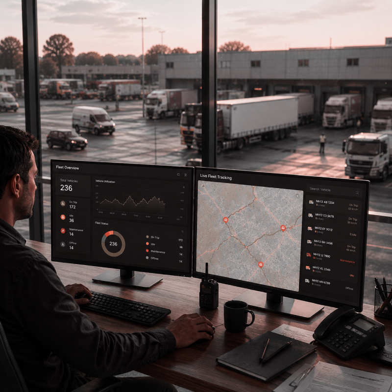 Real time fleet monitoring